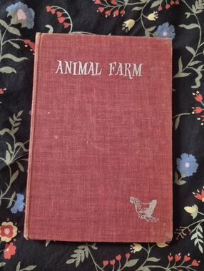 Vintage 1954 1st First Illustrated Edition Animal Farm George Orwell Novel Book